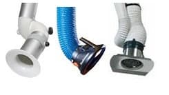 Fume extraction arms