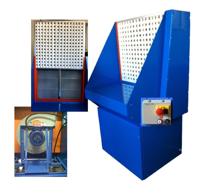 Downdraft Benches for Small Painting Operations - BAV Series