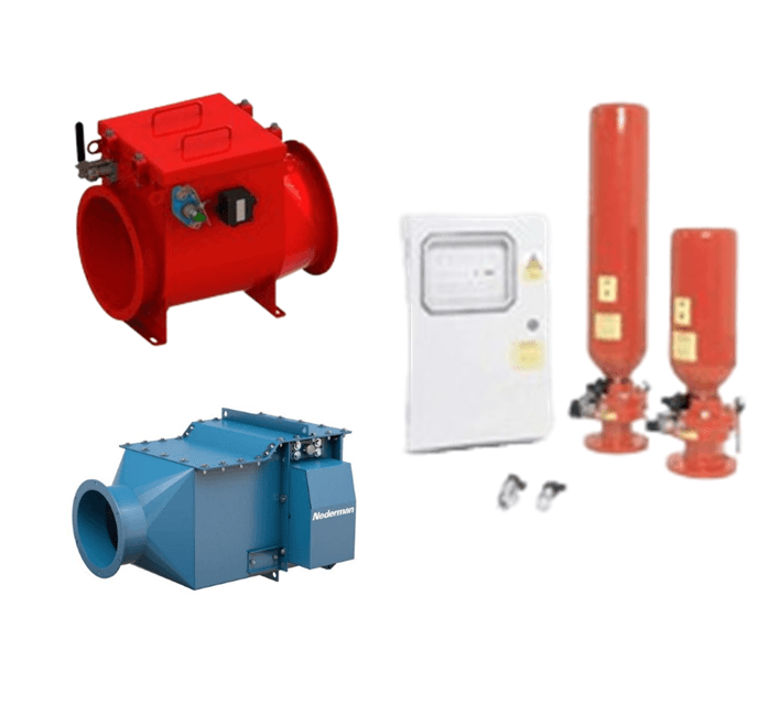 Explosion isolation systems